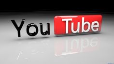 a red youtube logo with the word youtube on it in front of a black background