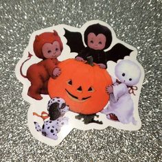 an image of halloween stickers on a table