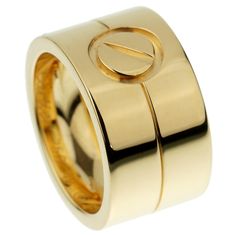 Cartier Love Wide Gold Band Ring Sz 5 0003045 Wide Gold Band, Cartier Jewelry, Cartier Love, Gold Band Ring, Diamonds And Gold, Round Rings, Cartier Ring, Gold Diamond Rings, Love Ring