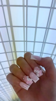 Short Cute Birthday Nails, Small French Tip Nails, Short Bling Acrylic Nails, Hard Nails, Girly Acrylic Nails, Glow Nails, Short Square Acrylic Nails, Pretty Gel Nails, Unique Acrylic Nails