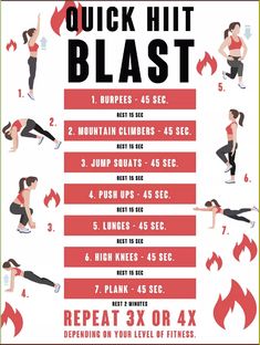 a poster showing how to use the quick hit blast