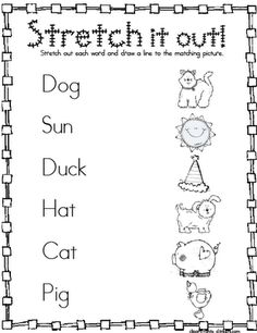 the worksheet for preschool to learn how to spell out animals and their names