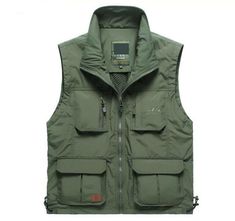 Men's Multi-pocket Fishing Vest Quick-drying Waterproof Outdoor jacket waistcoat Welcome to my store Note: This is an Asian size. It is more self-cultivating. When buying, it is recommended to buy 2 large sizes. Please don't feel free to leave negative ratings and neutral ratings. Negative ratings and neutral ratings do not solve any problems. If you have any questions, please contact me first. I believe that you can solve any problems through communication. Like poor rating and neutral rating, Functional Hunting Outerwear With Pockets, Khaki Outerwear With Multiple Pockets For Camping, Winter Outdoor Vest With Side Pockets, Winter Vest With Side Pockets For Outdoor, Functional Khaki Vest For Outdoor Work, Winter Outdoor Activity Vest With Multiple Pockets, Khaki Windbreaker With Side Pockets For Outdoor Activities, Khaki Vest With Multiple Pockets For Outdoor, Khaki Outdoor Vest With Multiple Pockets