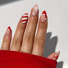 spedizione gratuita, servizio più rapido Santa Nails, Red Christmas Nails, Cute Simple Nails, Cute Christmas Nails, Christmas Gel Nails, Easy Nails, Cute Gel Nails