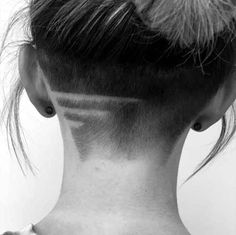 Girl Undercut, Undercut Hair, Nape Undercut