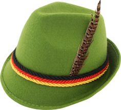 PRICES MAY VARY. One Size Fits Most Choose green, brown or grey Costume Agent German Alpine Bavarian Oktoberfest Costume Hat with Feather German Hat, Bavarian Hat, German Hats, Lederhosen Outfit, Green Costume, Hat With Feather, Oktoberfest Shirt, Beer Hat, German Oktoberfest