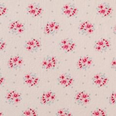 a white background with red flowers and dots on the bottom half of it, which is very small in size