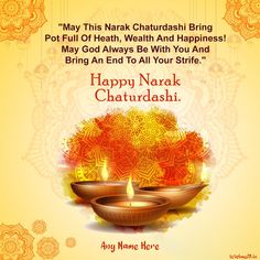 narak chaturdashi 2023 card picture with name and pic edit Happy Narak Chaturdashi, Naraka Chaturdashi, Narak Chaturdashi, Choti Diwali, English Grammar Tenses, Pic Edit, Happy New Year Wishes, New Year Wishes