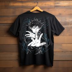 This design will be made with Direct To Garment (DTG) Printing. Our softstyle Unisex T-shirts are perfect for anime fans and otakus. Made from 100% cotton, our tee are available in various sizes and colours. Whether you're shopping for yourself or looking for a gift for anime lovers, our t-shirts our a versatile additions to any wardrobe. Get yours today and enjoy fast shipping worldwide! Check out our other designs for more anime-inspired apparel. ----------Please Note------ Preview product siz Jujutsu Kaisen Megumi Fushiguro, Megumi Fushiguro, Japan Anime, T Shirt Style, Dtg Printing, Mens T Shirts, Limassol, Anime Inspired, Jujutsu Kaisen