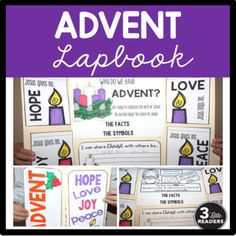 the bible's story about hope and love is displayed in front of a purple background with