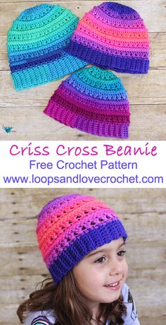 the crochet beanie pattern is easy to make and perfect for beginners