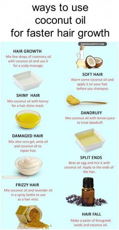 Coconut Oil For Hair, Hair Growth Kit, Faster Hair Growth, Homemade Hair Treatments, Benefits Of Coconut, Oil For Hair Growth, Coconut Oil Hair Mask, Hair Growing Tips, Vitamins For Hair Growth