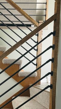 1013531219 stairs ideas, stairs design, stairs decor, small stairs decor ideas, genius stairs storage ideas, rustic stairs decor ideas, farmhouse stairs ideas, stairs makeover ideas, stairs design ideas, stairs in livingroom, stairs and hallway ideas Indoor Stair Railing, Iron Stair Balusters, Diy Stair Railing, Farmhouse Stairs, Hand Railing, Metal Stair Railing, Indoor Railing, Interior Stair Railing, Stairs Renovation