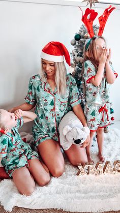 Christmas Jammies Party, Christmas Sleepover Party, Make Up For Christmas, Couple Pajamas Christmas, Pyjama Aesthetic, Cute Christmas Pajamas, Personalized Christmas Pajamas, Christmas Sleepover, Reindeer Pajamas