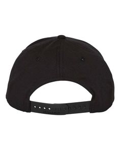 Pro Twill Snapback Cap - BLACK - S/M | Richardson Pro Twill Snapback Cap in Black Size Small/Medium | 60/40 cotton/polyester Black Snapback Hat, One Size Fits Most, Sporty Black Cotton Snapback Hat, Throwback Black Snapback Hat, Black 5-panel Snapback Hat, Black Cotton Six-panel Snapback Hat, Snapback Cap, Hats, Black, Color