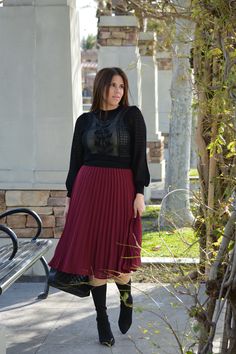 We first caught eyes on this at Zara! This knit top is absolutely beautiful. Karin features a lovely detailed crochet, fabric has a nice stretch. Modeled in medium and paired with our Cheri burgundy skirt. *This does not come with an undershirt. We added our cream layering tank for modesty. 63% Viscose/37% Nylon Small (bust 36") Medium (bust 38") Large (bust 40") Fitted Fall Sweater With Lace Trim, Elegant Fall Crochet Top, Elegant Open Knit Crochet Top For Fall, Fitted Crochet Top For Fall Party, Fitted Knit Top With Lace Detail, Elegant Crochet Top Fitted For Layering, Fitted Crochet Top For Layering With Textured Knit, Elegant Open Knit Top For Fall, Chic Textured Crochet Top For Fall