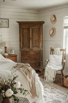 the bedroom is clean and ready to be used as a place for someone to relax