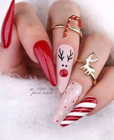 Štědrý Den, Her Nails, Stick On Nails, Christmas Nail Art, Nail Arts