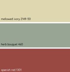 the different shades of paint are shown in this color palette