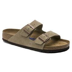 Arizona Soft Footbed Suede Leather Birkenstock Men, Beige Sandals, Two Strap Sandals, Summer Shopping, Calf Muscles, Footbed Sandals, Birkenstock Sandals, Zermatt, Eva Longoria