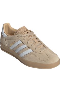 adidas Gazelle Indoor Sneaker (Women) | Nordstrom Samba Sneakers, It Shoes, Adidas Gazelle Indoor, Clarks Wallabees, Adidas Originals Gazelle, Contemporary Accessories, Nike Shox, Sneaker Games, Clarks Originals