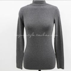 Season: Spring/AutumnMaterial: CottonMaterial: PolyesterItem Type: topsTops Type: TeesSleeve Length(cm): FullSleeve Style: RegularFit: Fits smaller than usual. Please check this store's sizing infoFabric Type: BroadclothPattern Type: SolidModel Number: 2162Gender: WOMENClothing Length: RegularDecoration: NONEStyle: Office LadyAge: Ages 18-35 Years OldCollar: Turtleneck Woman Clothes, Spring Tops, T Shirt Women, Shirt Women, Cotton Material, Sleeve Styles, Womens Tees, Korean Fashion, Long Sleeve Tops