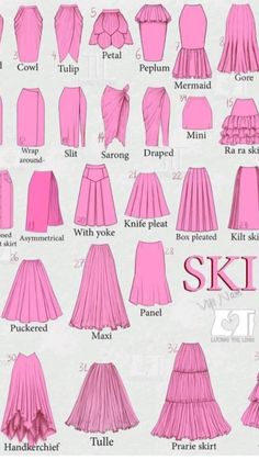 the instructions for how to make a skirt