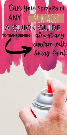 Image of a hand spray-painting, representing the topic 'Can You Spray Paint Any Surface? (Quick Guide & Resources)'. Spray Paint Crafts, Painted Radiator, Spray Paint Projects, Raised Vegetable Gardens, Interior Wall Paint, Quick Guide, How To Clean Metal