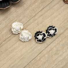 Upgrade your ensemble with these exquisite enamel floral earrings. Select between the sleek black enamel or the luxurious white enamel. Enamel flower post earrings Approx .50" diameter imported Enamel Flower, Floral Earrings, White Enamel, Black Enamel, Flower Earrings, Post Earrings, Dress Up, Sleek, Floral