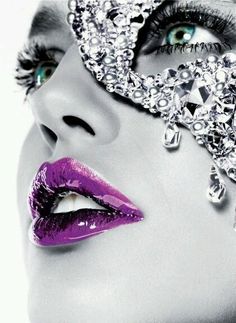 Side Face, Purple Lips, Purple Lipstick, Hot Lips, Purple Love, All Things Purple, Lip Art