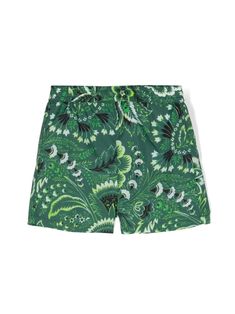 green/multicolour all-over floral print elasticated waistband pull-on style Be mindful to try on swimwear over your own garments. Dress With Jean Jacket, Baby Boy Accessories, Burberry Kids, Dolce And Gabbana Kids, Be Mindful, Printed Swim, Stella Mccartney Kids, Suits Coats, Skirted Swimwear