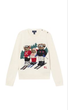 Ralph Lauren Old Money, Ralph Lauren Bear, Family Sweater, Bear Family, Stockholm Fashion, Birthday Decoration, Ralph Lauren Outfits, Cute Everyday Outfits, Knitted Jumper