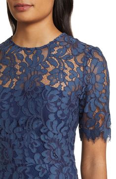 Eliza J Embroidered Lace Overlay Cocktail Dress | Nordstrom Cocktail Dress Nordstrom, Women Dress Collection, Bride Gown, Beautiful Braided Hair, Mother Of The Bride Gown, Lace Overlay Dress, Elegant Dresses For Women, Eliza J, Cocktail Dress Lace