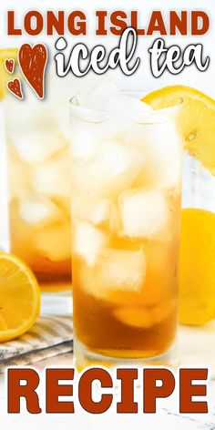 long island iced tea recipe with lemons and ice