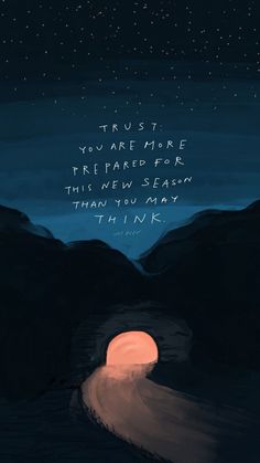 an illustration with the words trust, you are more afraid for this new season than you may think