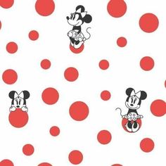 DI1029 York Minnie Mouse Disney Kids Wallpaper Minnie Mouse Wallpaper, Mouse Wallpaper, York Wallpaper, Wallpaper Disney, 4 Wallpaper, Mickey Mouse Wallpaper, Dots Wallpaper, Fun Patterns, Kids Wall Decor