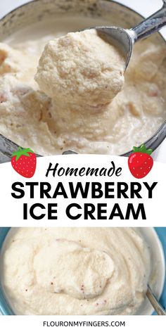 How to make the best homemade strawberry ice cream using an old fashioned ice cream maker. Easy, creamy dessert recipe using fresh or frozen strawberries!