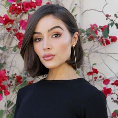 olivia culpo - Google Search Olivia Culpo Hair, Haircut 2020, Classic Bob Haircut, Brunette Bob, Haircut Style, 2019 Makeup, Wavy Bob Hairstyles, Classic Bob, Short Hair Trends