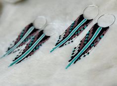 Native Beaded Earrings Copper Fringe, Earring Inspiration, Matt Brown, Beadwork Designs, Earrings Inspiration, Bead Work Jewelry, Work Jewelry, Bead Jewelry, Bead Jewellery