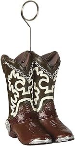 Cowboy Boots Photo & Balloon Holder - Western Party Supplies - 1 Piece Western Centerpieces, Wagon Wheel Decor, Boot Holder, Boots Photo, Balloon Holders, Photo Balloons, Western Theme Party, Space Cowgirl