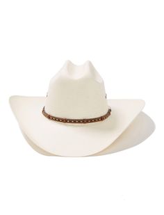 El Noble 500X Straw Cowboy Hat White Straw Hat For Ranch, White Western Toquilla Straw Hat, White Toquilla Straw Hat Bands For Ranch, White Straw Hat Bands For Ranch, White Toquilla Straw Hat Bands For Western-themed Events, White Toquilla Straw Hat For Western-themed Events, White Toquilla Straw Hat For Ranch, White Single Vent Straw Hat For Western-themed Events, Country Style White Straw Hat Bands