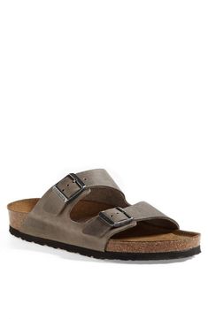 Birkenstock Arizona Soft Slide Sandal Birkenstock Men, Footbed Sandals, Gifts For Your Boyfriend, Birkenstock Arizona, Leather Slides, Shoe Obsession, The Shape, Mens Sandals, Sandals Summer