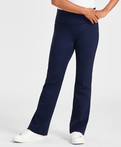 in stock Blue Wide-leg Pants With 4-way Stretch, Sporty Fitted Straight Leg Pants, Navy Casual 4-way Stretch Bottoms, Blue 4-way Stretch Bottoms For Spring, Spring Blue 4-way Stretch Bottoms, Blue Stretch Bottoms With Comfort Waistband, Stretch Blue Bottoms With Comfort Waistband, Casual Blue Full-length Dress Pants, Sporty Fitted Straight Leg Bottoms