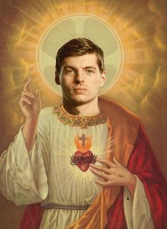 Max Verstappen as Jesus Christ St. Sainth Formula 1 F1 33 Red Bull racing Twitter rider driver love boy world champion new year 2023 icon fun funny meme hot pretty good cute outfit boy driver Car launch Tumblr aesthetic fanedit edit fan reaction pics pictures racing Twitter Pinterest Instagram wallpapers iphone heart church F1 Artwork, Ferrari Poster, Mick Schumacher, Stick Figure Drawing, Funny Costumes, Red Bull Racing