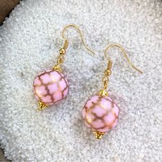 Elise Is A Collection Of Drop Earrings That Add A Touch Of Fun To Everyday Looks! They Feature A Playful, Spherical Bead Accompanied By Gold/Silver-Toned Hardware, Finished Off With Stainless Steel Or Gold-Plated Stainless Steel Ear Wire Hooks. Approximately 1.75” Long Please Note That Beads May Have Manufactured Inconsistencies. Elegant Pink Beaded Earrings For Gift, Nickel-free Pink Round Beaded Jewelry, Nickel-free Pink Beaded Earrings, Pink Beaded Drop Earrings, Nickel Free Pink Round Bead Earrings, Pink Nickel-free Beaded Drop Earrings, Pink Nickel-free Round Bead Earrings, Pink Nickel-free Round Beaded Earrings, Nickel-free Pink Dangle Beaded Earrings