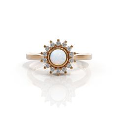 opal ring opal engagement ring Opal diamond ring October birthstone ring 14k opal ring gold Promise Ring Women's White Opal Ring gift White opal engagement ring with lovely diamonds, set in 14k solid gold. ► FEATURES; Gemstones: natural opal : 4mm , diamond: 14x1.3 mm total diamond carat weight: 0.14 (color H; clarity VS) Material options: 14k rose gold, 14k yellow gold, 14k white gold Size: all ring sizes are available How to Order: Please select your preferred size and material from the menu w Diamond Halo Opal Promise Ring, 14k Gold Opal Halo Ring For Promise, 14k Gold Opal Ring With Halo Design For Promise, Diamond Opal Ring With Halo Design, 14k Gold Opal Ring With Halo Design, White Opal Halo Ring, Opal Ring With Halo Setting For Anniversary, Fine Jewelry Opal Ring With Halo Design, Engagement Ring Opal