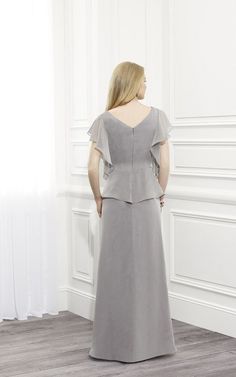 Shop Sheath Scoop Short Sleeve Floor-length Chiffon with Peplum and Broach Online. Ellen Bridals offers tons of high quality collections at affordable prices. Free shipping Now! Elegant Fitted Chiffon Dress For Mother Of The Bride, Elegant Spring Chiffon Dress For Mother Of The Bride, Elegant Fitted Chiffon Mother Of The Bride Dress, Elegant Formal Georgette Mother Of The Bride Dress, Elegant Chiffon Mother Of The Bride Dress, Elegant Chiffon Dress For Mother Of The Bride, Formal Chiffon Dress With Overlay, Elegant Chiffon Georgette Dress For Wedding Guest, Elegant Fitted Chiffon Dress With Overlay