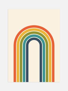 Retro pattern Groovy Lines, Drawing Retro, Groovy Aesthetic, 70’s Aesthetic, Rainbow Poster, Pattern Aesthetic