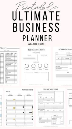 the ultimate printable business planner is here to help you plan for your next project