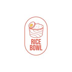 rice bowl logo with an egg on top